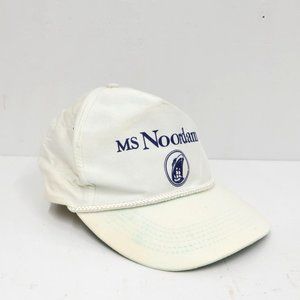 RARE Ms Noordam Cruise Ship Flat Bill Cap 6 Panel Hat Snap Back Hat Cap